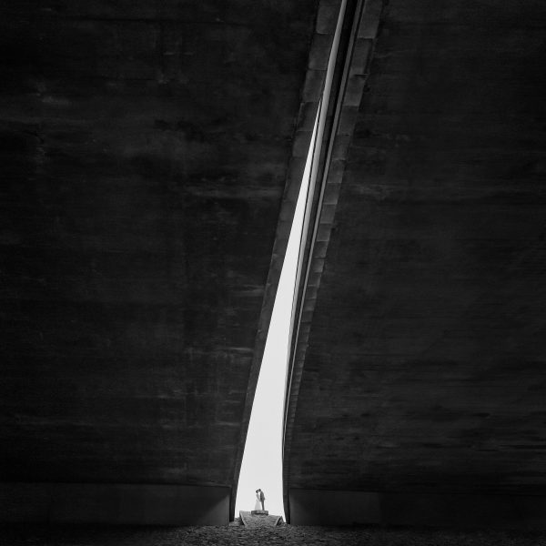 Couple under narrows bridge Perth Western Australia