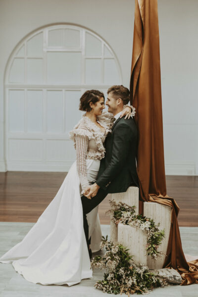 Fremantle Wedding Bride and Groom Embracing