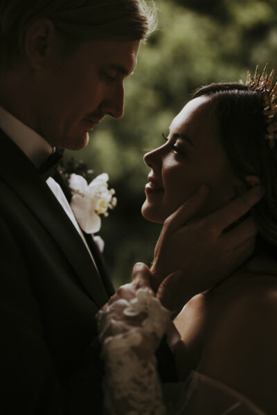 Chadbury Park Wedding Couple Emotional Shot